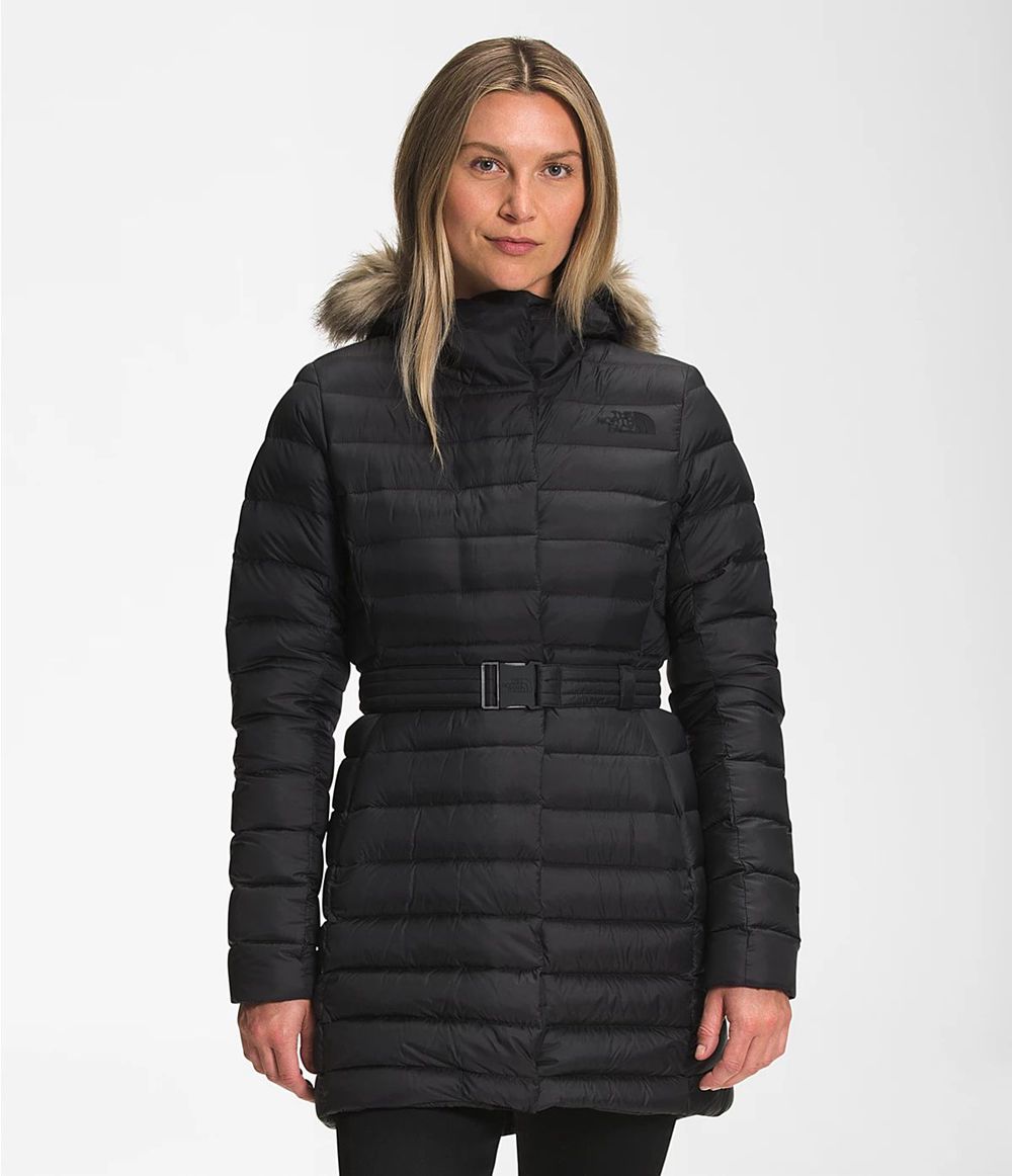 The North Face Transverse Belted Parkas Damen - Schwarz CH-664UCOA